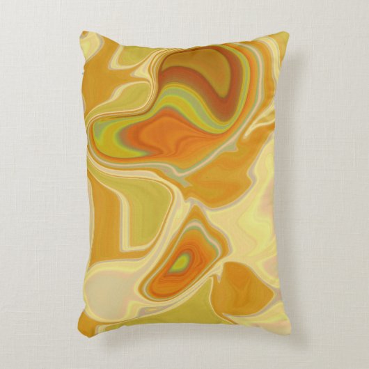 Dreamscape in Gold Dekokissen (Vorderseite(Vertikal))