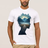 Dreamscape inside - Double Exposure Silhouette Lan T-Shirt (Vorderseite)