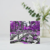 Dreamscape Lila Forest Postkarte (Stehend Vorderseite)