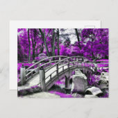 Dreamscape Lila Forest Postkarte (Vorne/Hinten)