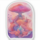 Dreamscape Mushroom Aufkleber (Vorderseite)