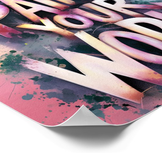 Dreamscape Typografie Poster (Ecke)