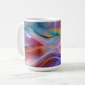"Dreamscape Waves" Zeitgenössische Abstrakte Kunst Kaffeetasse (Vorderseite Links)