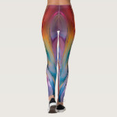 "Dreamscape Waves" Zeitgenössische Abstrakte Kunst Leggings (Rückseite)