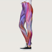 "Dreamscape Waves" Zeitgenössische Abstrakte Kunst Leggings (Links)