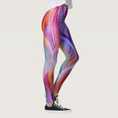 "Dreamscape Waves" Zeitgenössische Abstrakte Kunst Leggings (Rechts)