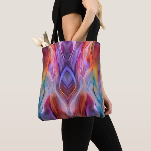 "Dreamscape Waves" Zeitgenössische Abstrakte Kunst Tasche (Von Nahem)