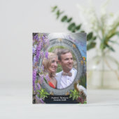 Dreamscape Wisteria Blume rund um ein Portal Ankündigungspostkarte (Stehend Vorderseite)