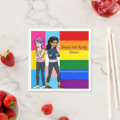 DreamsIntoRealityComics Just the 2 Us Cover Art Serviette (Beispiel)