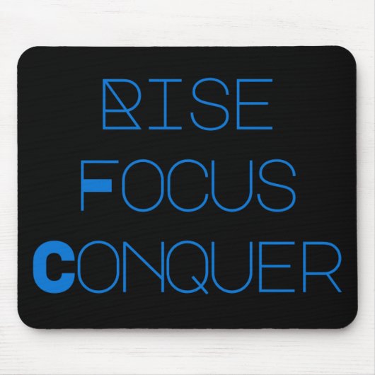 Dreamtech_Inc: Rise, Focus, Conquer Desk Mats Mousepad (Vorne)