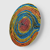 Dreamtime Australian Aboriginal Design #2 Große Wanduhr (Winkel)
