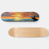 Dreamtime Surf - Limited Edition Aborigine Dot Ar Skateboard (Horizontal)