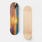 Dreamtime Surf - Limited Edition Aborigine Dot Ar Skateboard (Vorderseite)