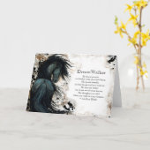 DreamWalker Blank Horse Bihrle Card Karte (Gelbe Blume)