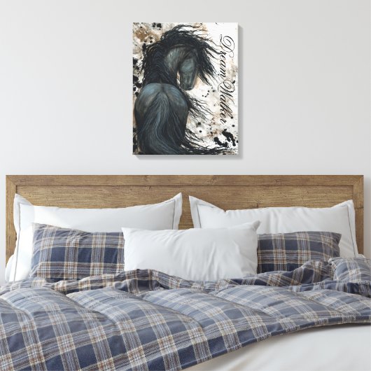 DreamWalker Leinwand Kunstpferde von Bihrle (Insitu (Schlafzimmer))