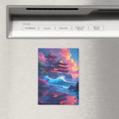 Dreamwave-Pagode am Meer Magnet (In Situ (Geschirrspüler))