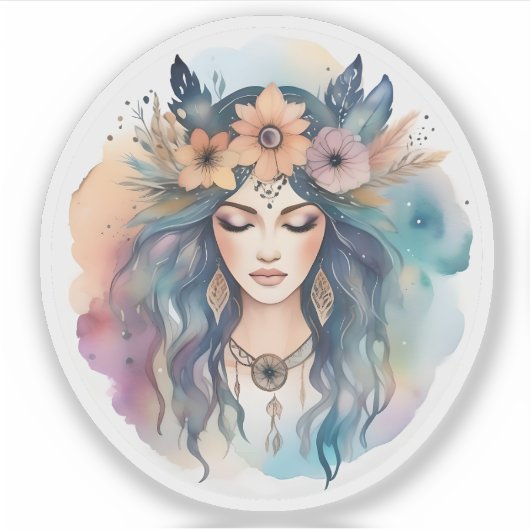 Dreamweaver: Ätherische Schönheit im Blut Aufkleber (Vorderseite)