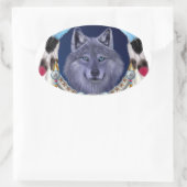 DREAMWOLF OVALER AUFKLEBER (Tasche)