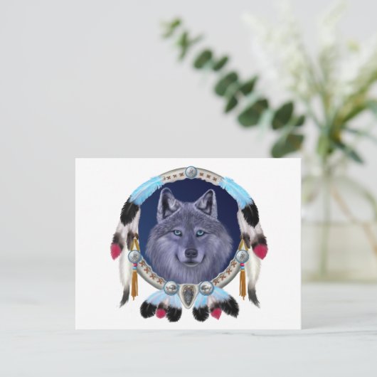 DREAMWOLF POSTKARTE (Stehend Vorderseite)