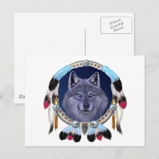 DREAMWOLF POSTKARTE (Vorne/Hinten)