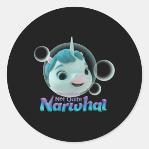 Dreamworks Not Quite Narwhal Kelp Runder Aufkleber