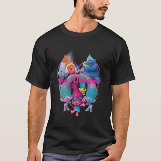 Dreamworks Trolles Be Unique T-Shirt (Vorderseite)