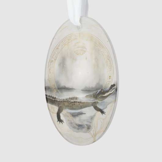 Dreamwoven Guardian Alligator Ornament (Vorderseite)