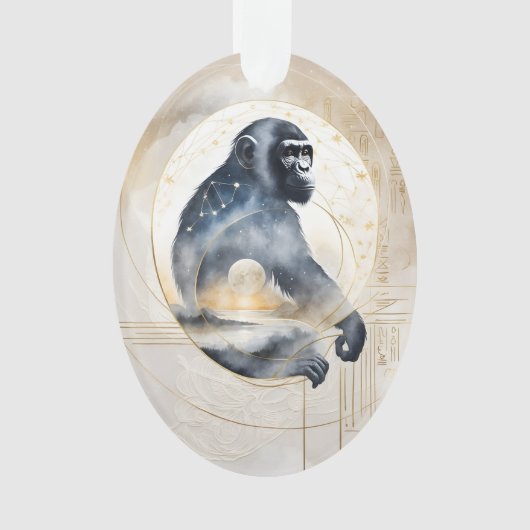 Dreamwoven Guardian Chimpanzee Ornament (Vorderseite)