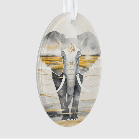 Dreamwoven Guardian Elephant Ornament (Vorderseite)