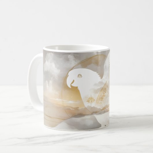 Dreamwoven Guardian Parrot Mug Kaffeetasse (Vorderseite Links)