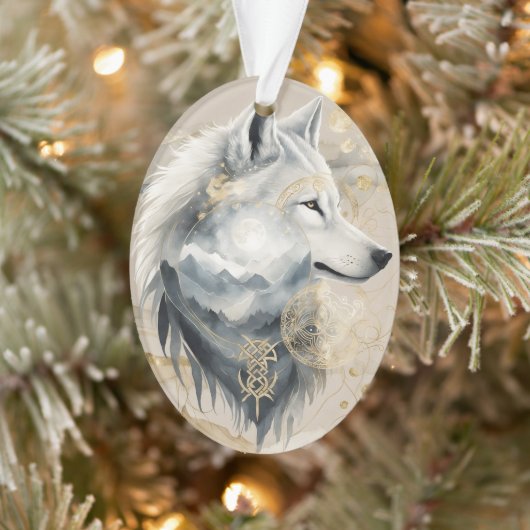 Dreamwoven Guardian Wolf Ornament (Baum)