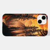 Dreamy Abend Forest iPhone Case (Rückseite (Horizontal))