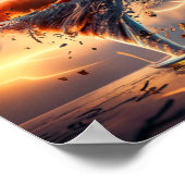 Dreamy AI-Landschaft Poster (Ecke)