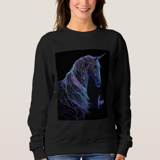 Dreamy and Whimsical Unicorn for Magical Souls Sweatshirt (Vorderseite)