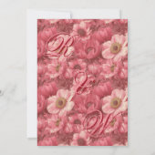 Dreamy Anemones Inspired Outdoor Wedding Save The Date (Rückseite)