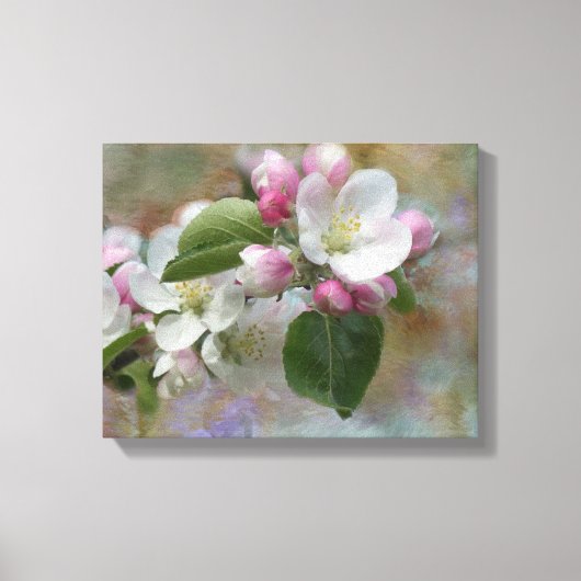 Dreamy Apple Blüten Canvas Print Leinwanddruck (Vorderseite)
