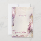 Dreamy Aquarella Wedding Danke, Ihre Karten (Rückseite)