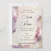 Dreamy Aquarella Wedding Einladung (Vorderseite)