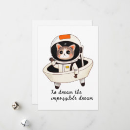 Dreamy Astrocat Feiertagskarte