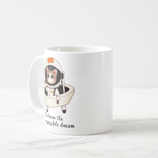 Dreamy Astrocat Kaffeetasse (Vorderseite Links)