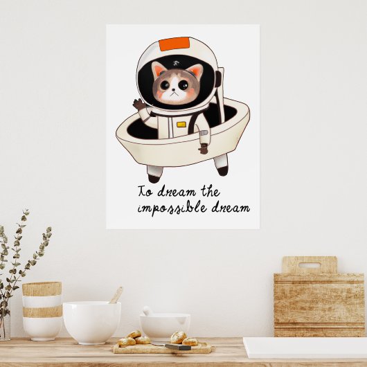 Dreamy Astrocat Poster (Küche)