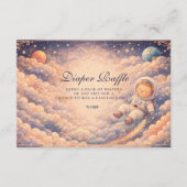 Dreamy Astronaut Cloudscape Diapper Raffle  Begleitkarte (Vorderseite)