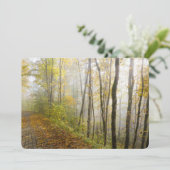 Dreamy autumn park feiertagskarte (Stehend Vorderseite)