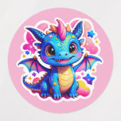 Dreamy Baby Dragon Etiketten (Design 2)