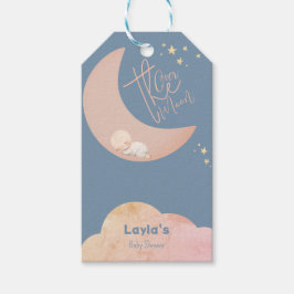 Dreamy Baby Over the Moon Baby Shower - Geschenkma Geschenkanhänger