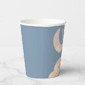 Dreamy Baby Over the Moon Baby Shower Paper Plate Pappbecher (Rechts)