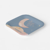 Dreamy Baby Over the Moon Baby Shower Paper Plate Pappteller (Gewinkelt)