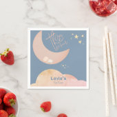 Dreamy Baby über der Mond Babydusche Serviette (Beispiel)