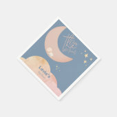 Dreamy Baby über der Mond Babydusche Serviette (Ecke)