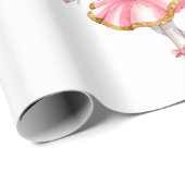 Dreamy Ballerina Flight Birthday Party Geschenkpapier (Rolleneckpunkt)
